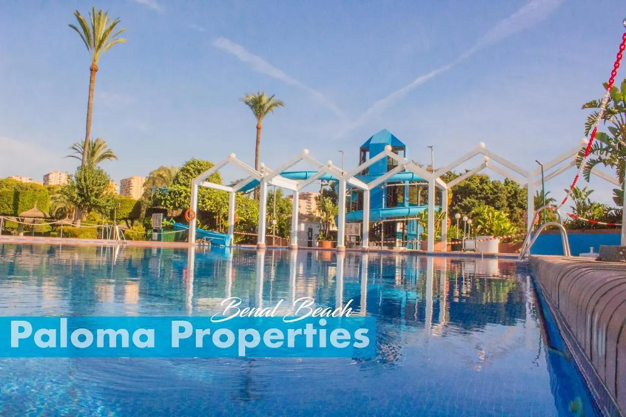 Benal beach suite II, estudio con parque acuático y vistas al mar. Benalmádena